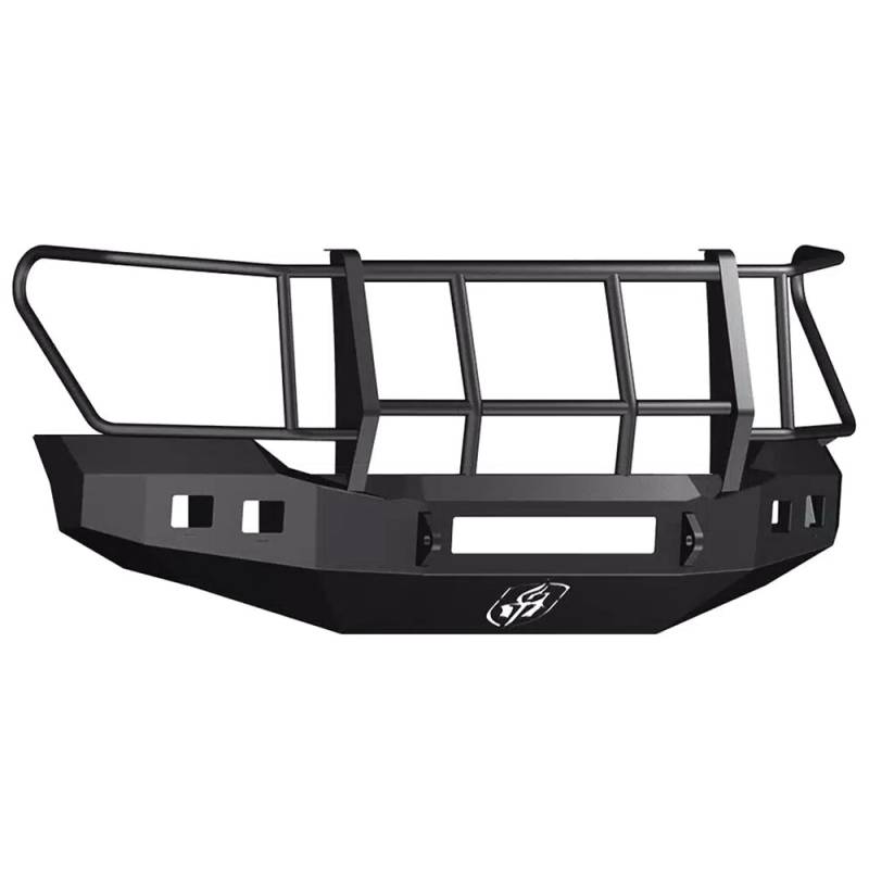Road Armor - Road Armor 315R6B Stealth Winch Front Bumper with Foreman Guard and Square Light Holes for Chevy Silverado 2500 HD/3500 HD 2015-2019