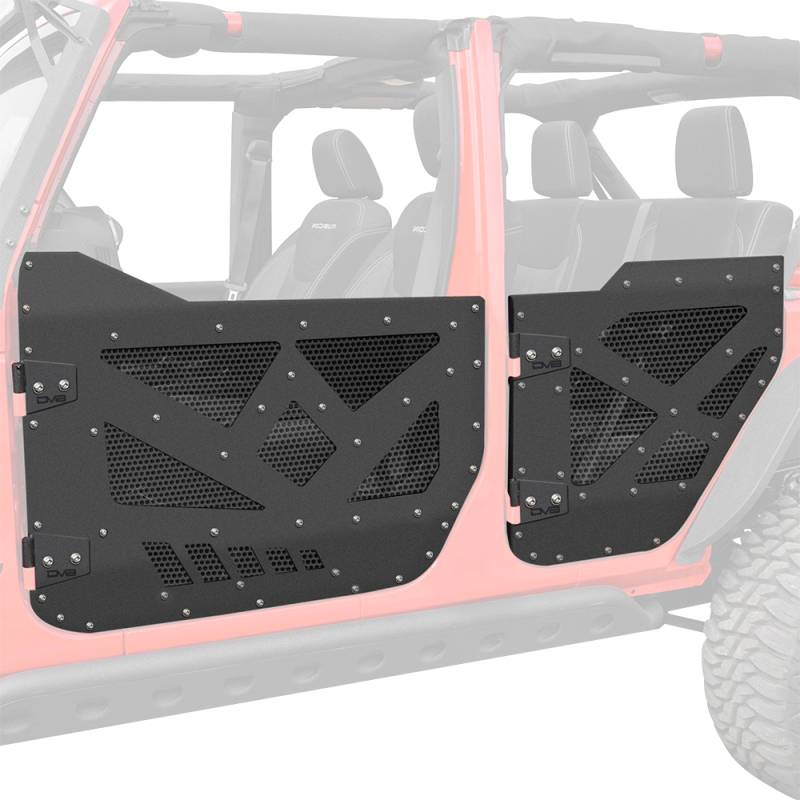 DV8 Offroad - DV8 Offroad HDJL-01 Aluminum Half Door for Jeep Wrangler JL 2018-2020
