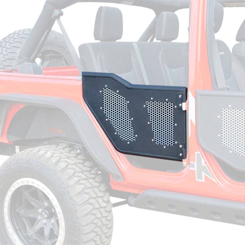DV8 Offroad - DV8 Offroad RDSTTB-RMS Rear Mesh Replacement Screen Kit for Jeep Wrangler JK 2007-2018