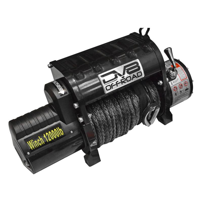 DV8 Offroad - DV8 Offroad WB12SR Winch with Synthetic Line and Wireless Remote
