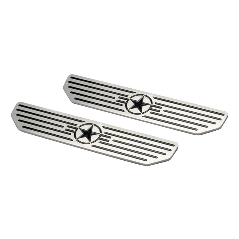 DV8 Offroad - DV8 Offroad D-JL-180014-STR4 Rear Sill Plates for Jeep Wrangler JL 2018-2020