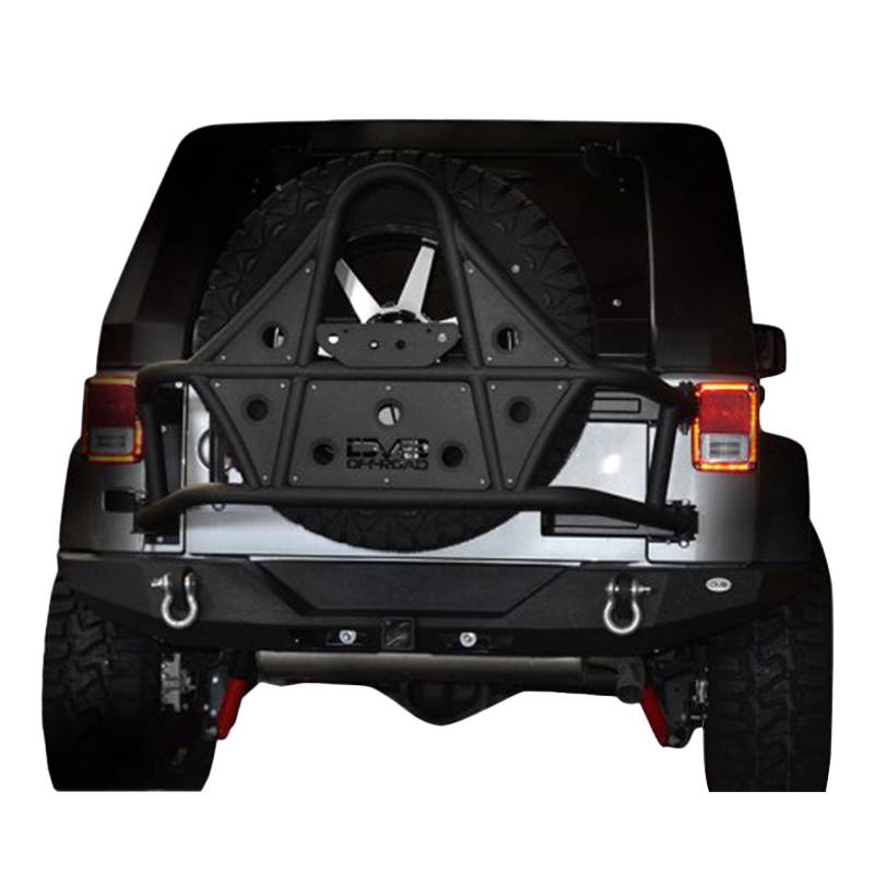 DV8 Offroad - DV8 Offroad RBSTTB-09 Full Length Rear Bumper for Jeep Wrangler JK 2007-2018
