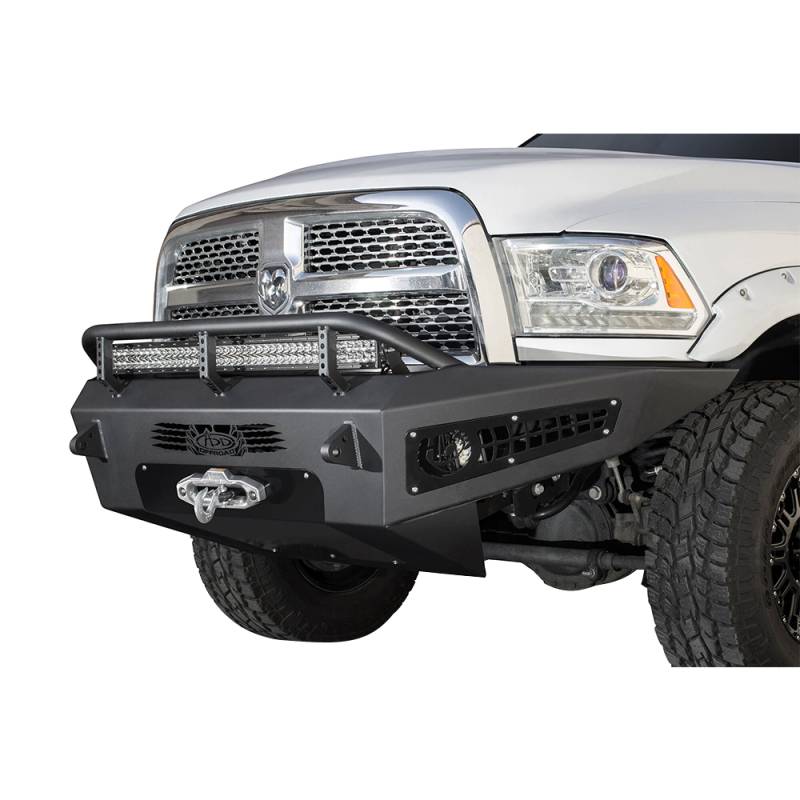 Addictive Desert Designs - ADD F517355000103 HoneyBadger Winch Front Bumper for Dodge Ram 2500/3500 2010-2018