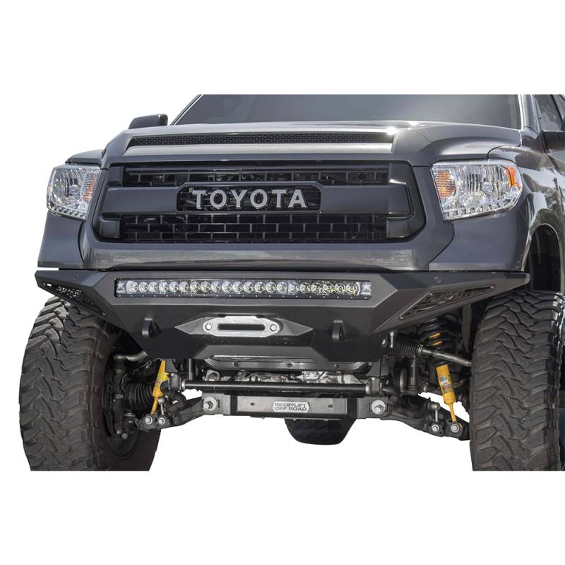Addictive Desert Designs - ADD F741422860103 Stealth Fighter Winch Front Bumper with Sensor Holes for Toyota Tundra 2014-2020