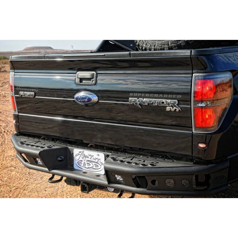 Addictive Desert Designs - ADD R0122812801NA Dimple "R" Rear Bumper with Sensor Holes for Ford F150 2009-2014