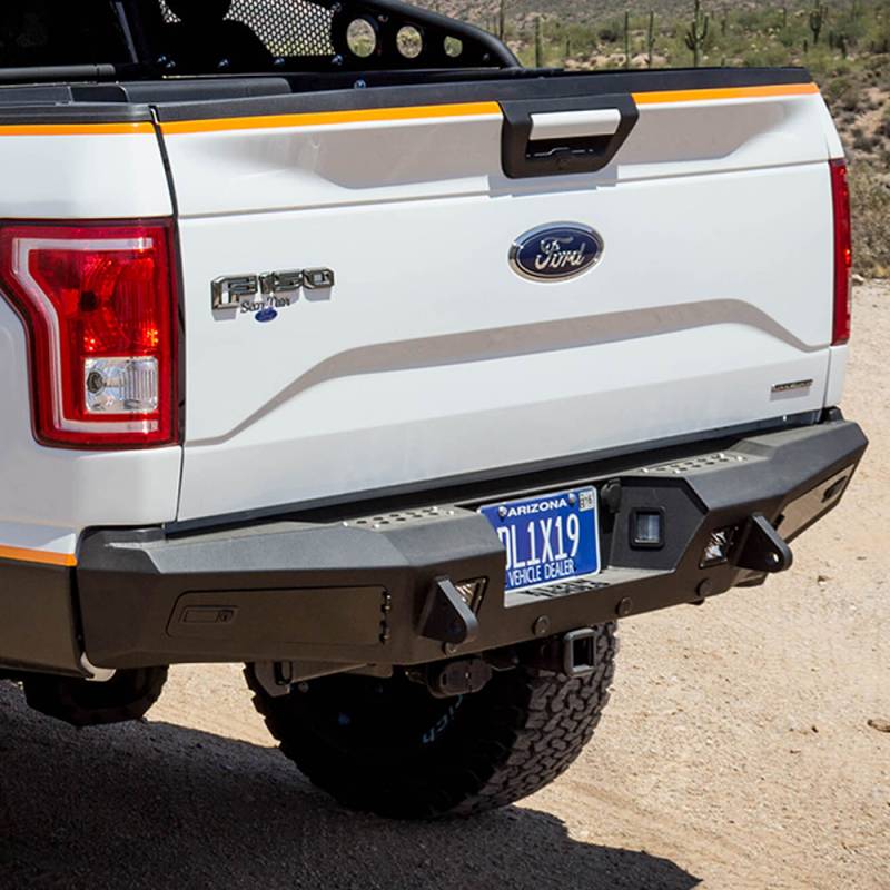 Addictive Desert Designs - ADD R157201280103 HoneyBadger Rear Bumper without Sensors for Ford F150 2015-2020