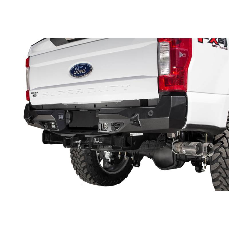 Addictive Desert Designs - ADD R161231280103 Stealth Fighter Rear Bumper for Ford F250/F350 2017-2020