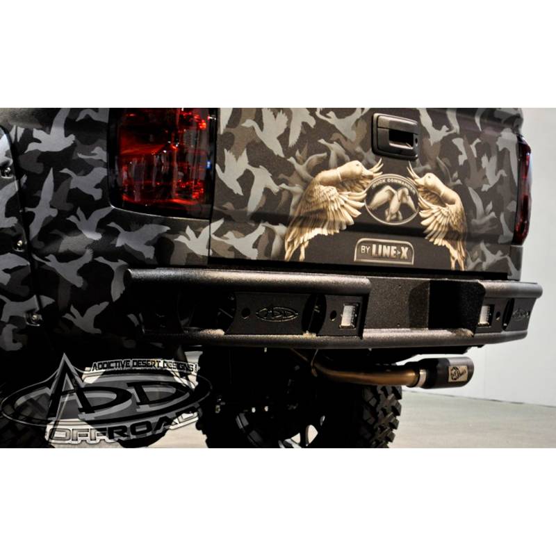 Addictive Desert Designs - ADD R2822912801NA Dimple R Rear Bumper for Chevy Silverado 1500 2014-2018