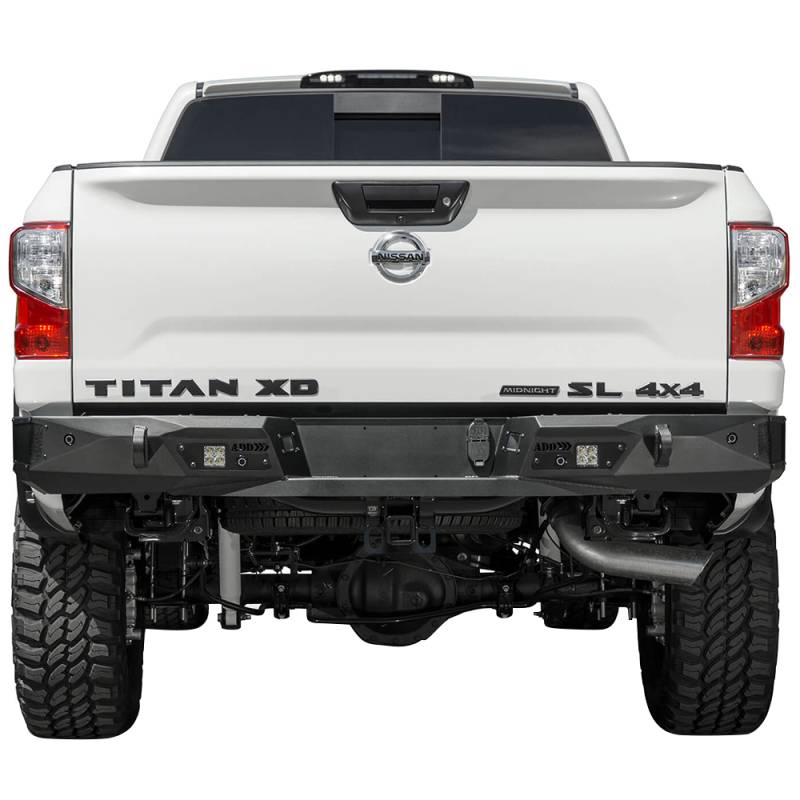 Addictive Desert Designs - ADD R911231280103 Stealth Fighter Rear Bumper for Nissan Titan XD 2016-2020