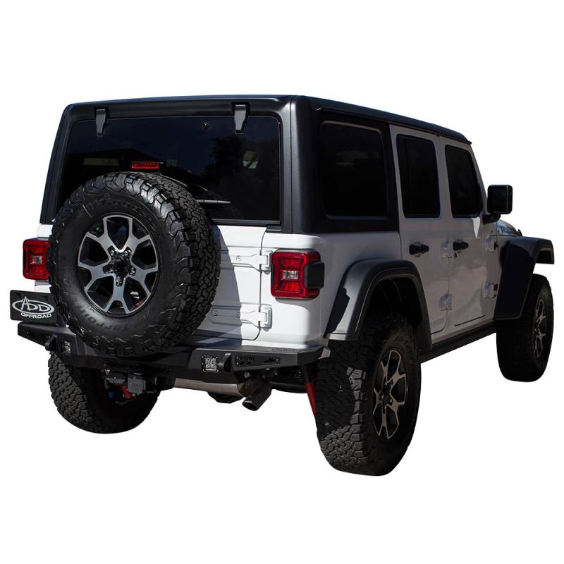Addictive Desert Designs - ADD R961121280103 Stealth Fighter Rear Bumper for Jeep Wrangler JL 2018-2020
