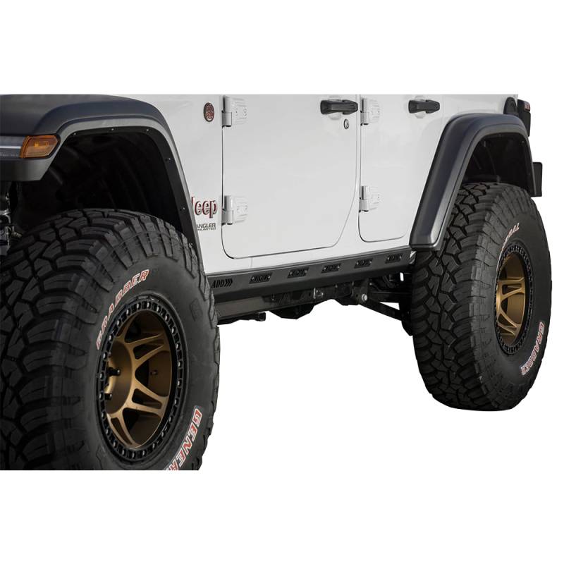 Addictive Desert Designs - ADD S961192050103 4 Door Rock Slider Side Steps for Jeep Wrangler JL 2018-2020