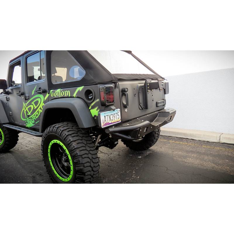 Addictive Desert Designs - ADD T95910NA01NA Rear Gate Tire Holder for Jeep Wrangler JK 2007-2018