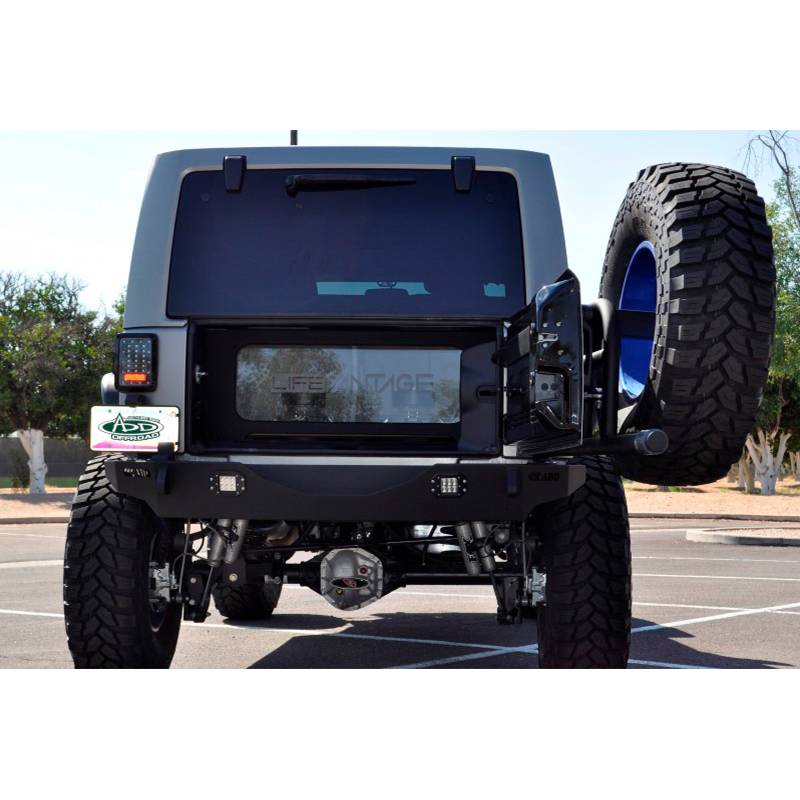 Addictive Desert Designs - ADD T95912NA01NA Stealth Fighter Tire Carrier for Jeep Wrangler JK 2007-2018