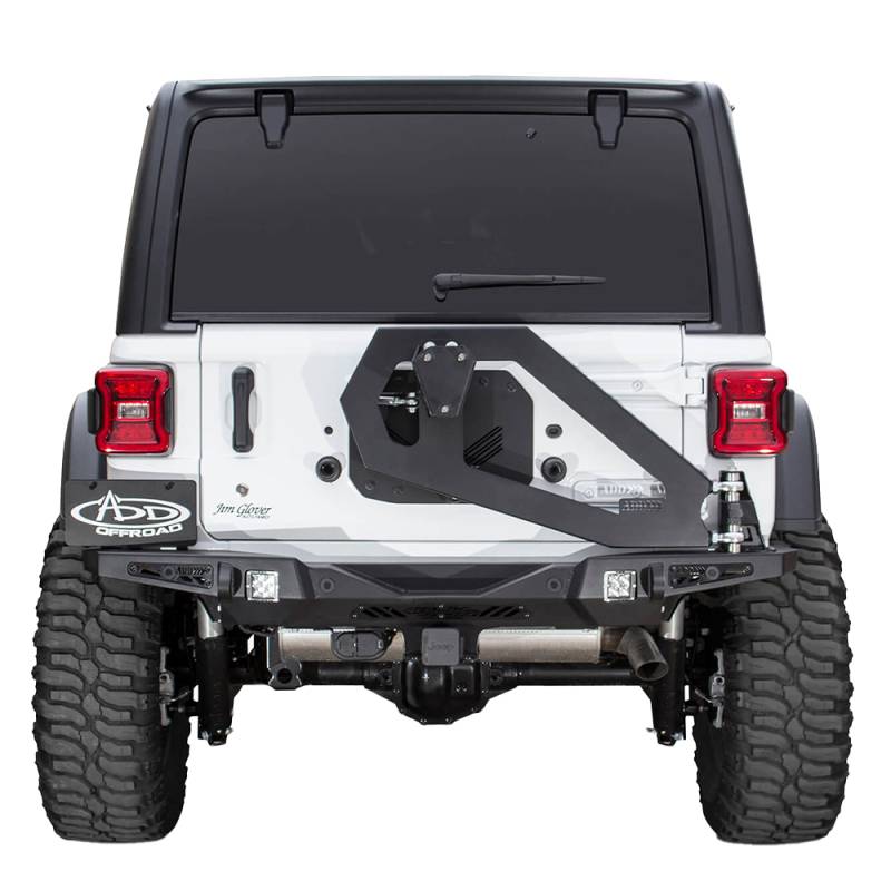 Addictive Desert Designs - ADD T96912NA01NA Stealth Fighter Tire Carrier for Jeep Wrangler JL 2018-2020