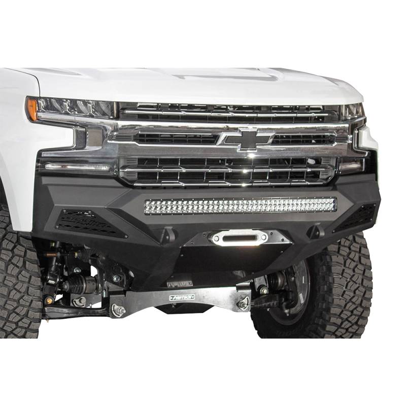 Addictive Desert Designs - ADD F441203030103 Stealth Fighter Winch Front Bumper for Chevy Silverado 1500 2019-2020