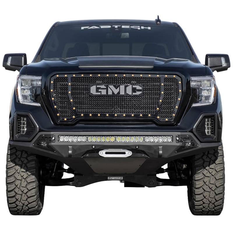 Addictive Desert Designs - ADD F471423030103 Stealth Fighter Winch Front Bumper with Sensor Holes for GMC Sierra 1500 2019-2020