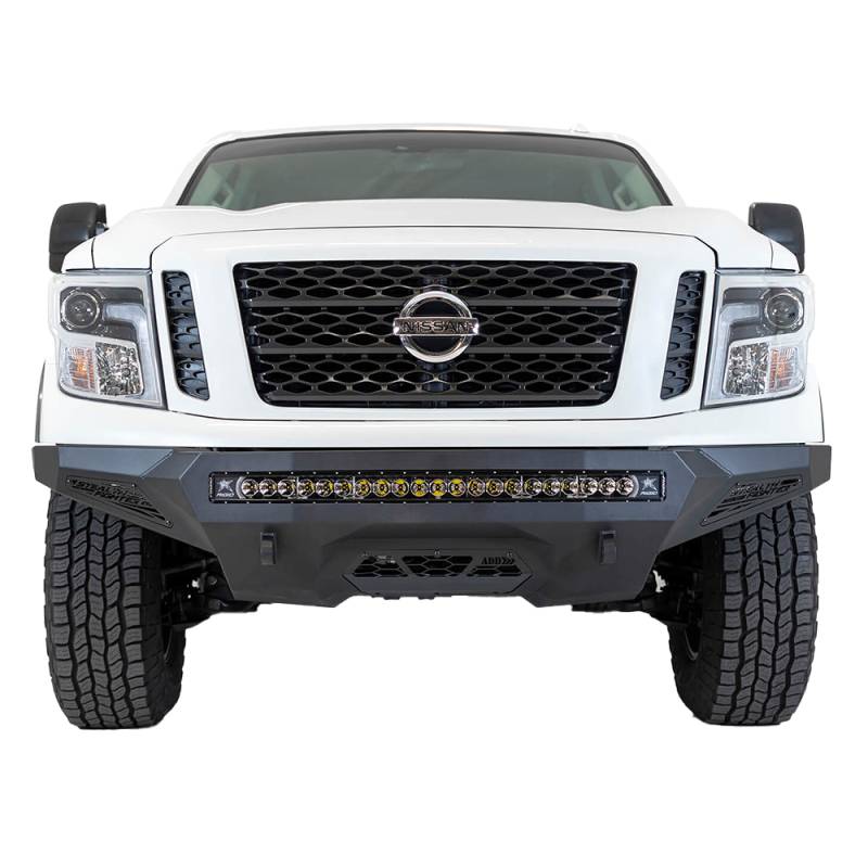 Addictive Desert Designs - ADD F921192860103 Stealth Fighter Front Bumper for Nissan Titan 2016-2020