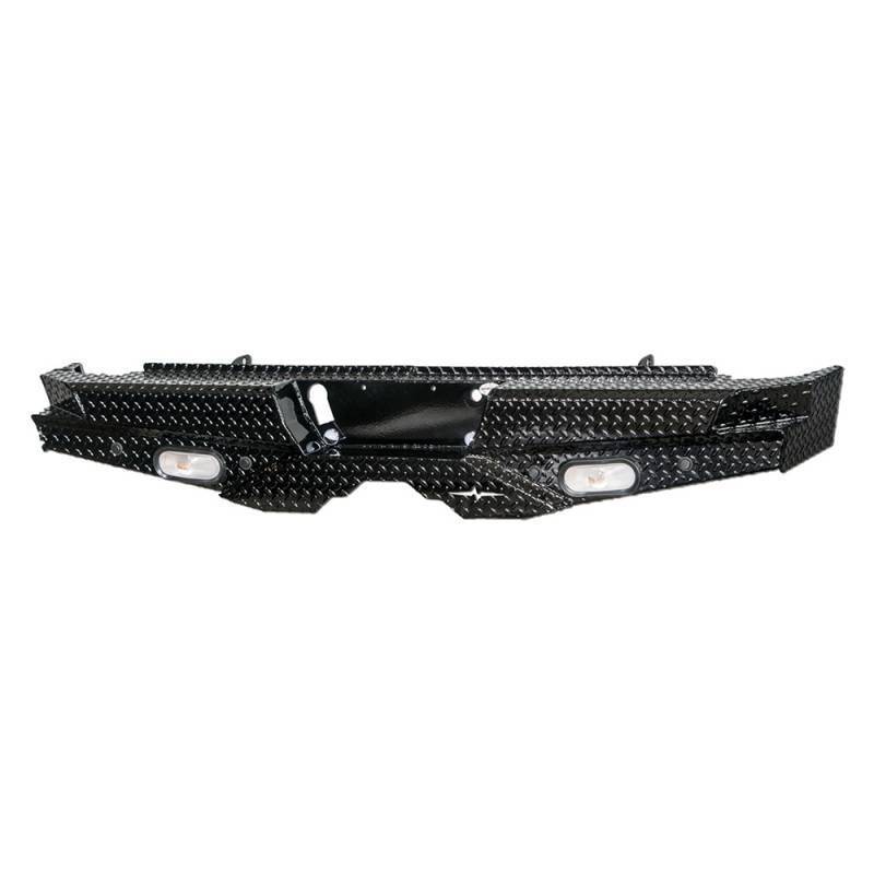 Frontier Gear - Frontier Gear 100-21-5013 Rear Bumper with Sensor Holes and Lights for GMC Sierra 2500 HD/3500 HD 2015-2019