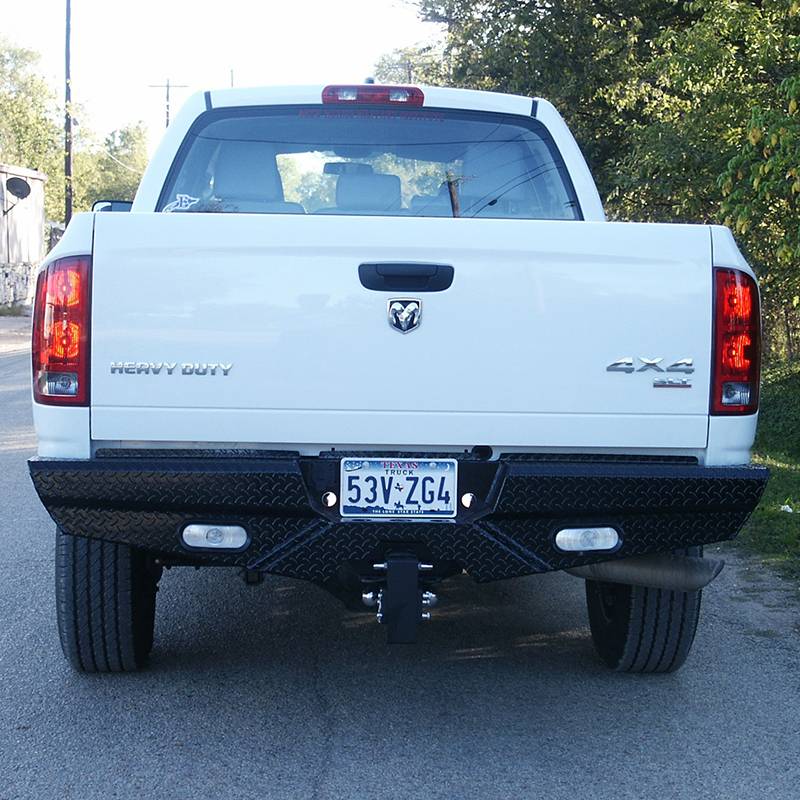 Frontier Gear - Frontier Gear 100-49-8004 Rear Bumper with Lights for Dodge Ram 2500/3500 2003-2008