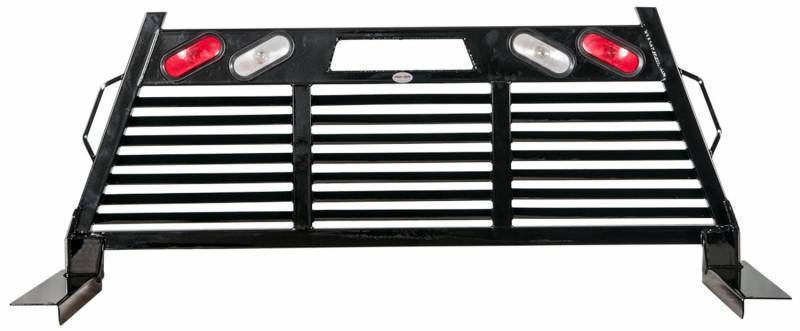 Frontier Gear - Frontier Gear 110-11-7008 Full Louvered 2HR Headache Rack with Light for Ford F250/F350 2017-2019