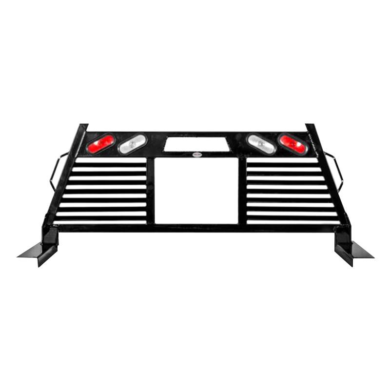 Frontier Gear - Frontier Gear 110-21-9008 Full Louvered Headache Rack with Backup Lights for Chevy Silverado and GMC Sierra 1500 2019-2020 New Body Style