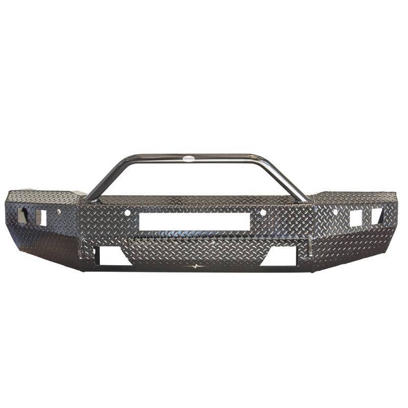 Frontier Gear - Frontier Gear 140-21-5012 Sport Front Bumper with Sensor Holes and Light Bar Compatible for Chevy Silverado 2500 HD/3500 HD 2015-2019
