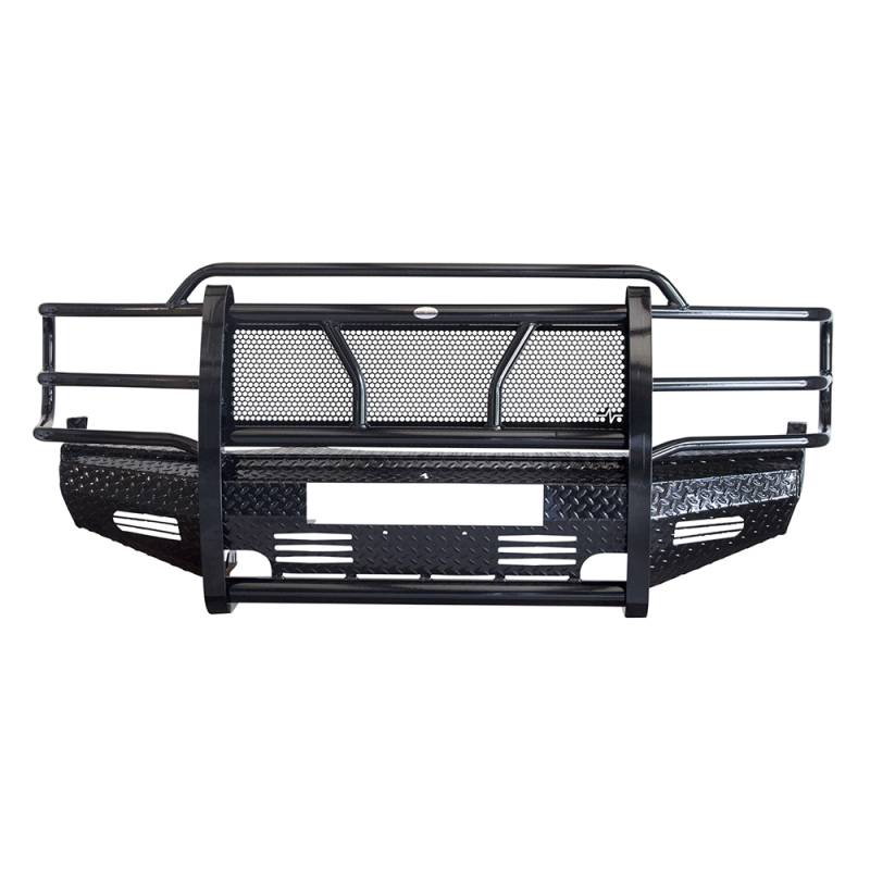 Frontier Gear - Frontier Gear 300-29-9006 Front Bumper with Light Bar Compatible for Chevy Silverado 1500/1500 HD/Suburban/Tahoe 1999-2002