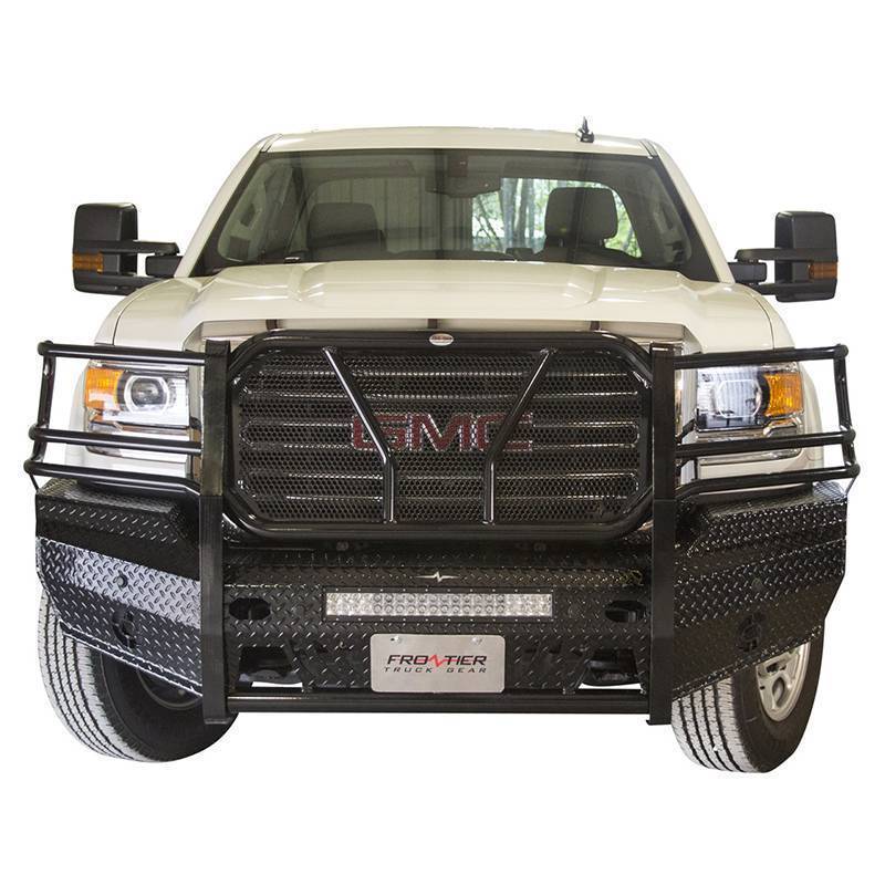 Frontier Gear - Frontier Gear 300-31-5006 Front Bumper with Light Bar Compatible for GMC Sierra 2500 HD/3500 HD 2015-2019