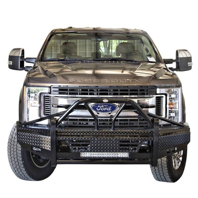 Frontier Gear - Frontier Gear 600-11-7006 Xtreme Front Bumper with Light Bar Compatible for Ford F250/F350 2017-2019