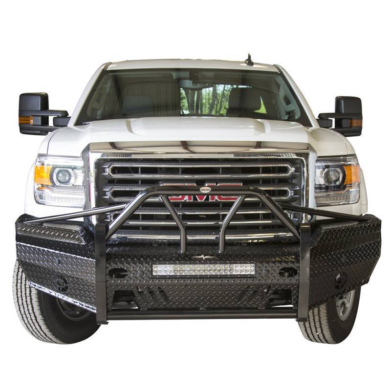 Frontier Gear - Frontier Gear 600-31-5006 Xtreme Front Bumper with Light Bar Compatible for GMC Sierra 2500 HD/3500 HD 2015-2019