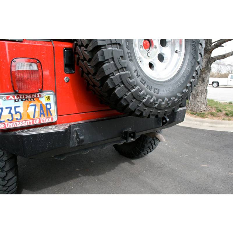 Expedition One - Expedition One TJRB100 Trail Series Rear Bumper for Jeep Wrangler TJ 1997-2006 - Bare Steel