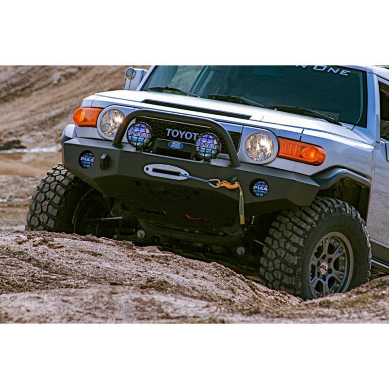 Expedition One - Expedition One FJCFB100_KD Trail Series Kodiak Front Bumper for Toyota FJ Cruiser 2007-2014 - Bare Steel