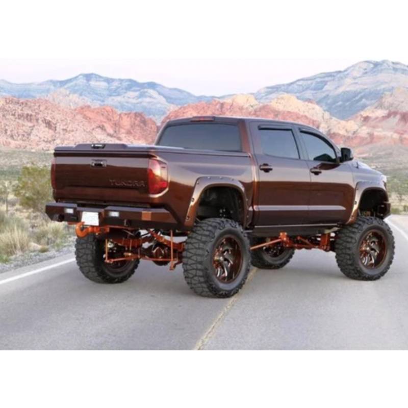 Fusion Bumpers - Fusion 1420TUNRB Rear Bumper without Sensor Holes for Toyota Tundra 2014-2020