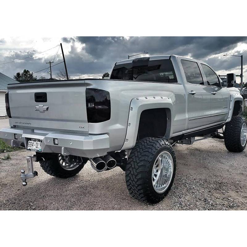 Fusion Bumpers - Fusion 1519CHVRB Rear Bumper for Chevy Silverado 2500 HD/3500 2015-2019
