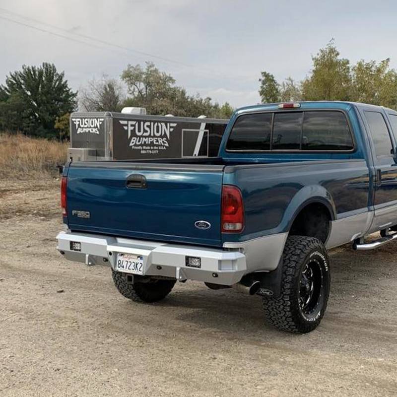 Fusion Bumpers - Fusion 9907FORDRB Rear Bumper for Ford F250/F350 1999-2007