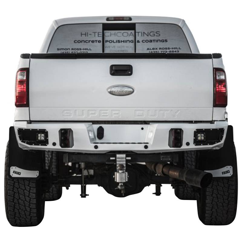 Flog Industries - Flog Industries FISD-F2535-1116R-S Rear Bumper with Sensor Holes for Ford F250/F350 2011-2016