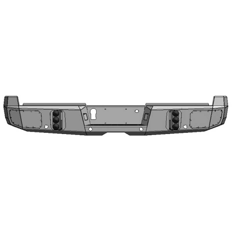 Flog Industries - Flog Industries FISD-F2535-1718R-S Rear Bumper with Sensor Holes for Ford F250/F350 2017-2021