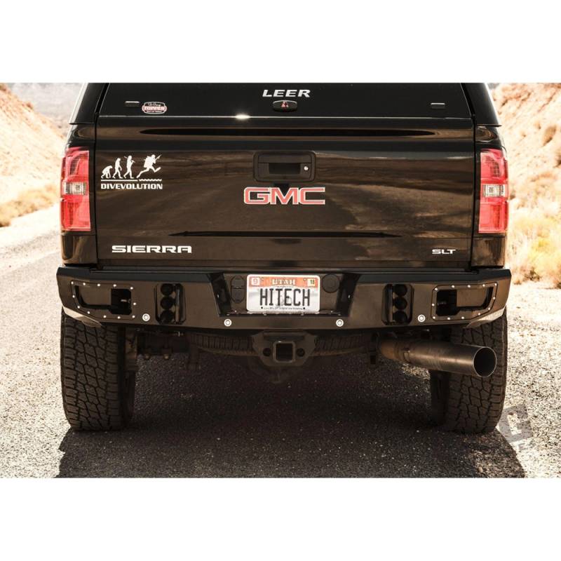 Flog Industries - Flog Industries FISD-G2535-1518R-S Rear Bumper with Sensor Holes for GMC Sierra 2500 HD/3500 HD 2015-2018
