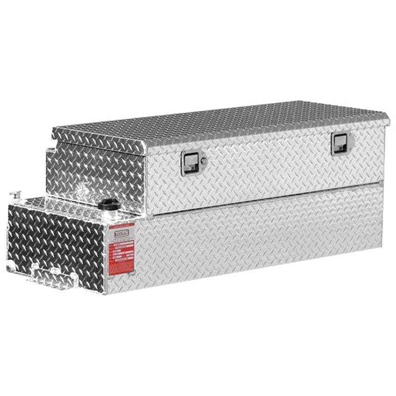 Aluminum Tank Industries - ATI AUX30CBRIKC Auxiliary Tank and Toolbox Combo for Chevy/GMC