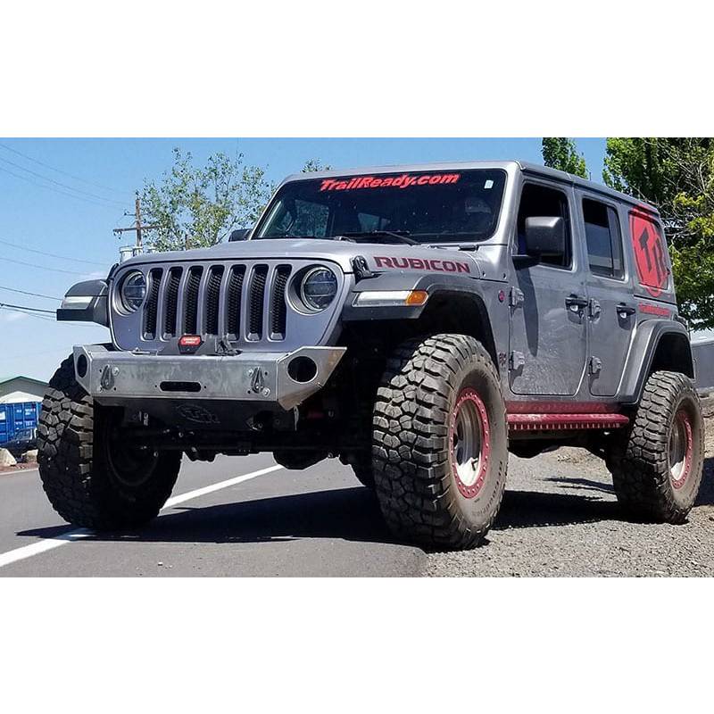 TrailReady - TrailReady 38500P Winch Front Bumper with Pre-Runner Guard for Jeep Wrangler JL 2018-2020