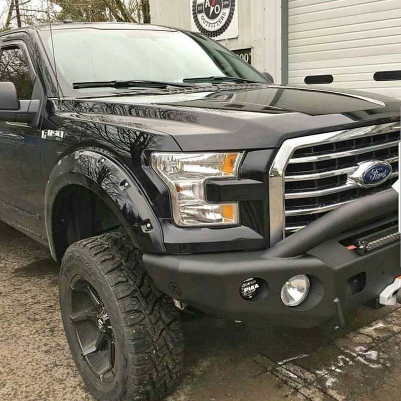 TrailReady - TrailReady 12230P Winch Front Bumper with Pre-Runner Guard for Ford Expedition 2015-2017