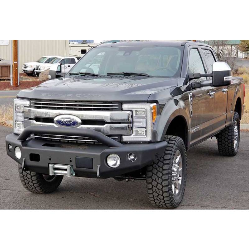 TrailReady - TrailReady 12250P Winch Front Bumper with Pre-Runner Guard for Ford Raptor 2010-2014