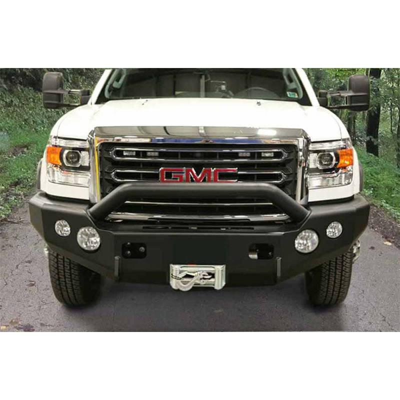 TrailReady - TrailReady 10800P Winch Front Bumper with Pre-Runner Guard for GMC Sierra 2500 HD/3500 HD 2007-2010