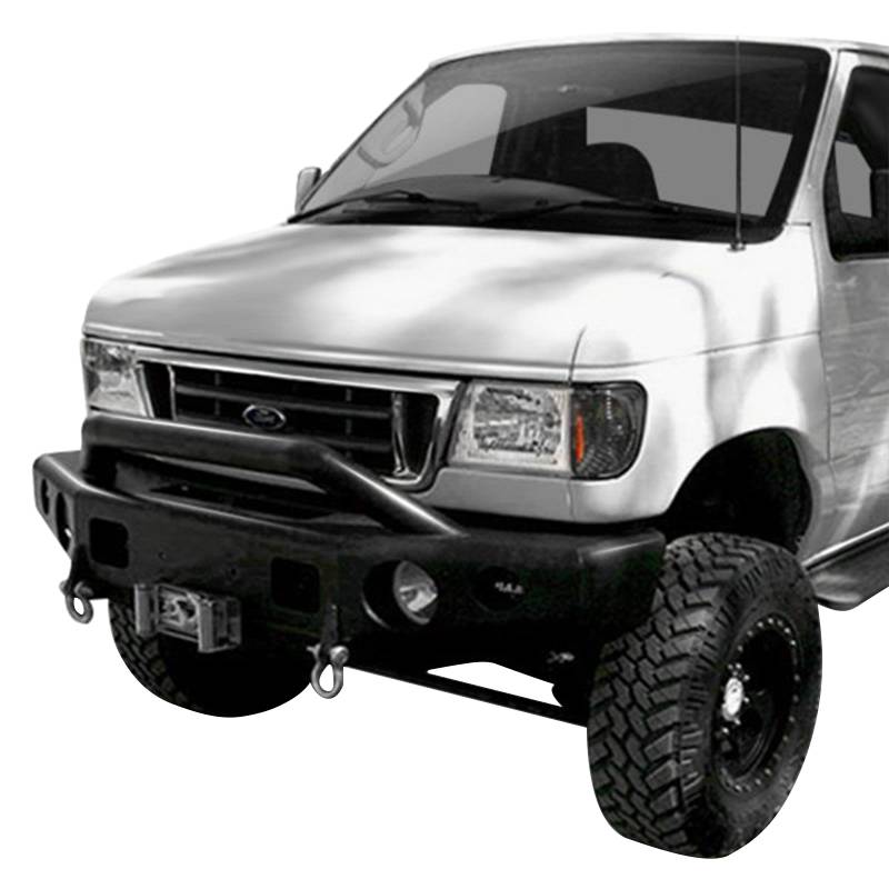 TrailReady - TrailReady 13100P Winch Front Bumper with Pre-Runner Guard for Ford E250/E350 1992-2007