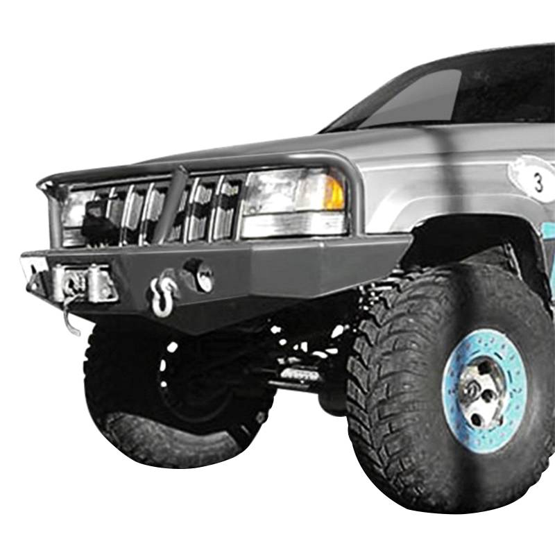 TrailReady - TrailReady 3400P Winch Front Bumper with Pre-Runner Guard for Toyota FJ Cruiser 2007-2013