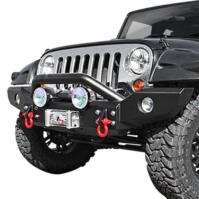 TrailReady - TrailReady 38000P Winch Front Bumper with Pre-Runner Guard for Jeep Wrangler JK 2007-2017