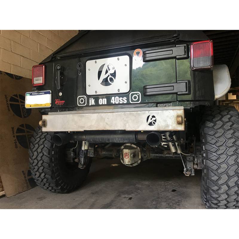 Affordable Offroad - Affordable Offroad Rear Bumper with Flush Mount for Jeep Wrangler JK 2007-2018
