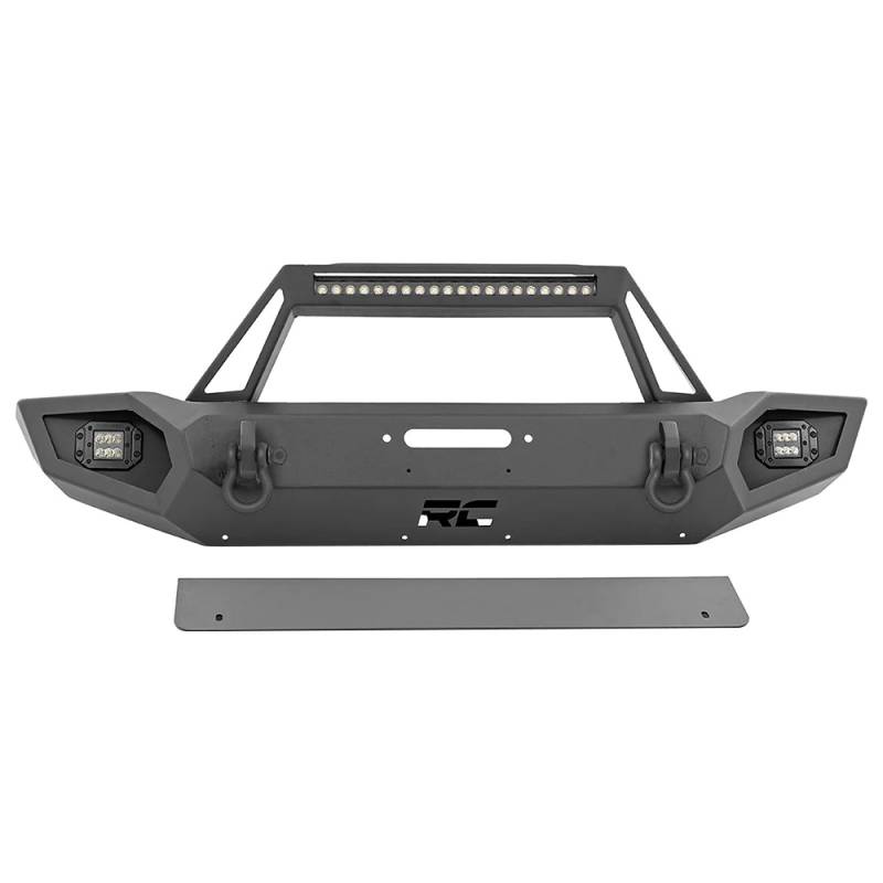 Rough Country - Rough Country 10585 Full Width Trail Front Bumper for Jeep Gladiator JT/ Wrangler JK/JL 2007-2021