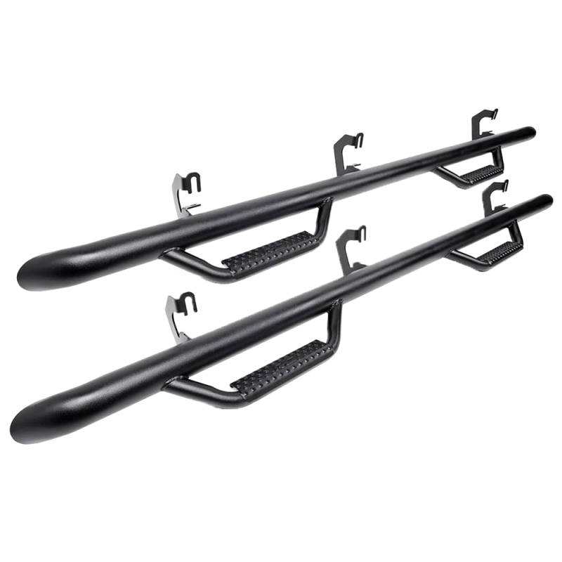 Rough Country - Rough Country RCC0780CC Wheel to Wheel Nerf Steps for Chevy Silverado and GMC Sierra 1500/2500 HD/3500 HD Crew Cab 2007-2013