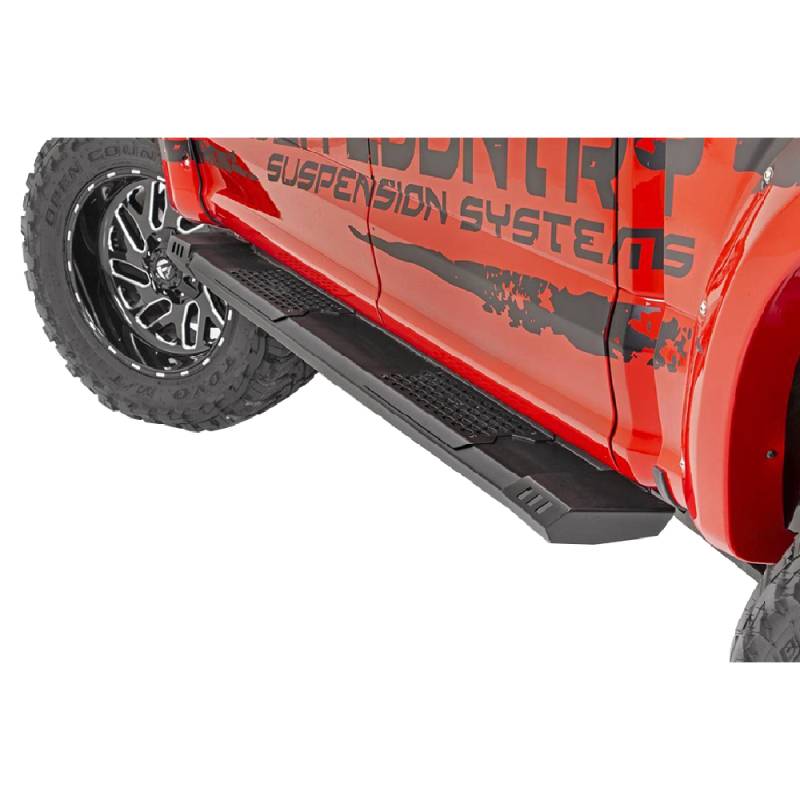 Rough Country - Rough Country SRB01950 Cab Length HD2 Running Boards for Dodge Ram 1500 Crew Cab 2019-2021